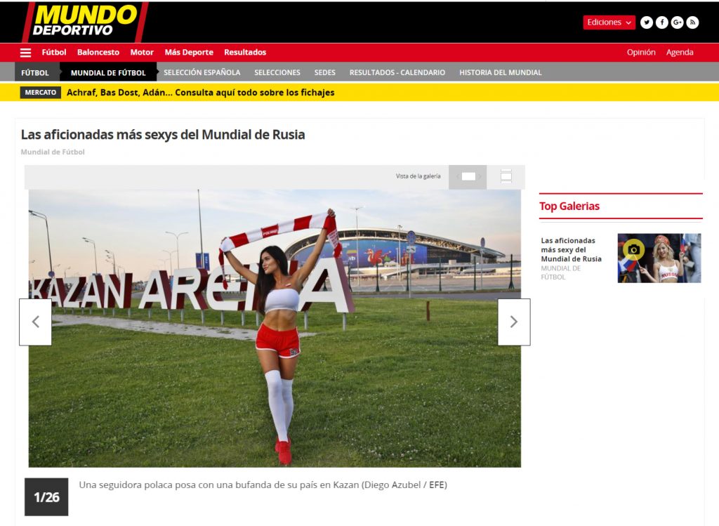 Mujeres sexis del mundial 2
